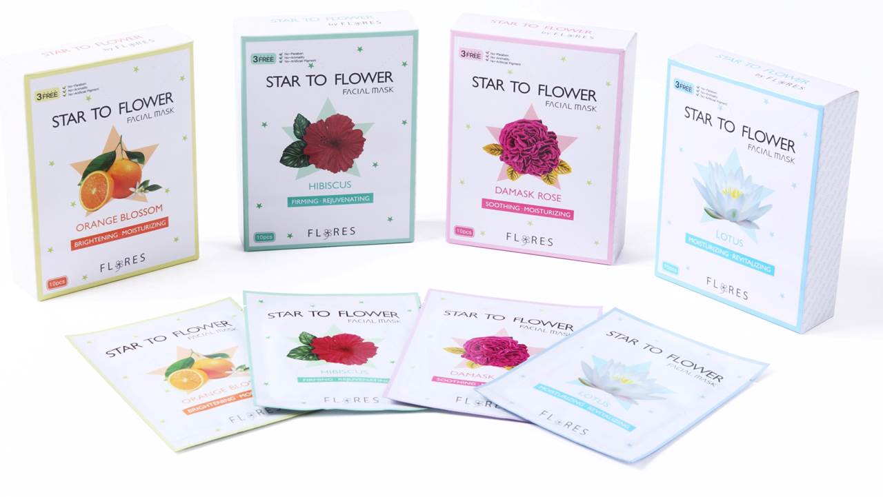 Star-To-Flower Facial Mask Pack